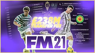 £238m Transfer Fee | When I turned Ronaldo 16 in FM21 experiment | Player Spotlight |
