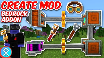 Outside Addon: CREATE MOD In BEDROCK (MCPE/Xbox Minecraft)