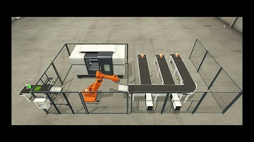 Factory I/O and Control I/O Automated Production Line with Color Sorting