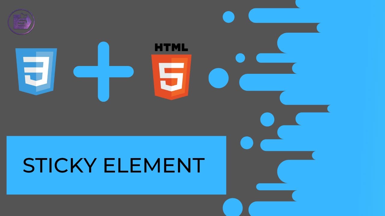 #sticky #stickyelment #html #CSS | How to create Sticky Element using ...