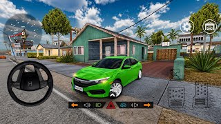 Civic Drift & Park Simulator || Android Steering Wheel Game || 3D Driving screenshot 3