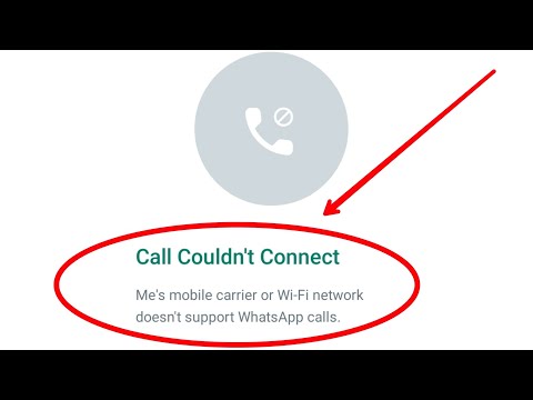 call couldn't connect | WhatsApp par call couldn't connect problem ko kaise thik Kare | WhatsApp