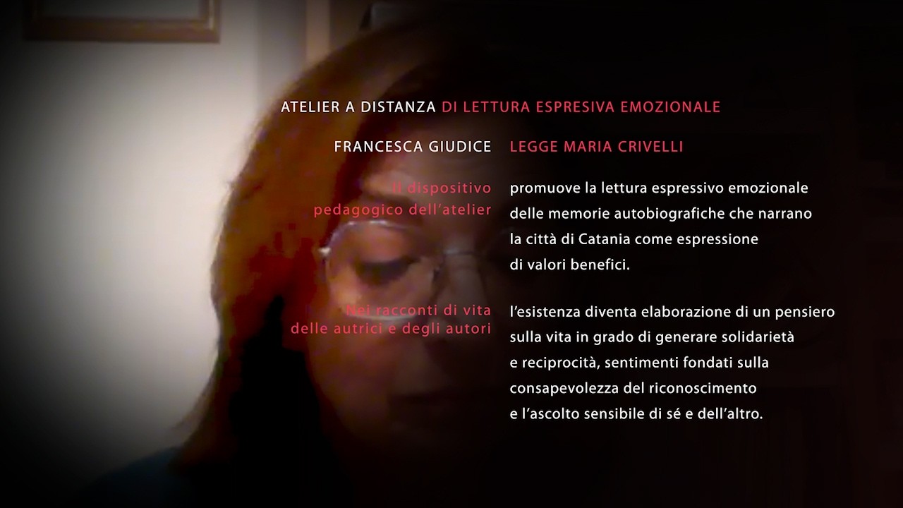 Francesca Giudice legge Sfiorare di Maria Crivelli