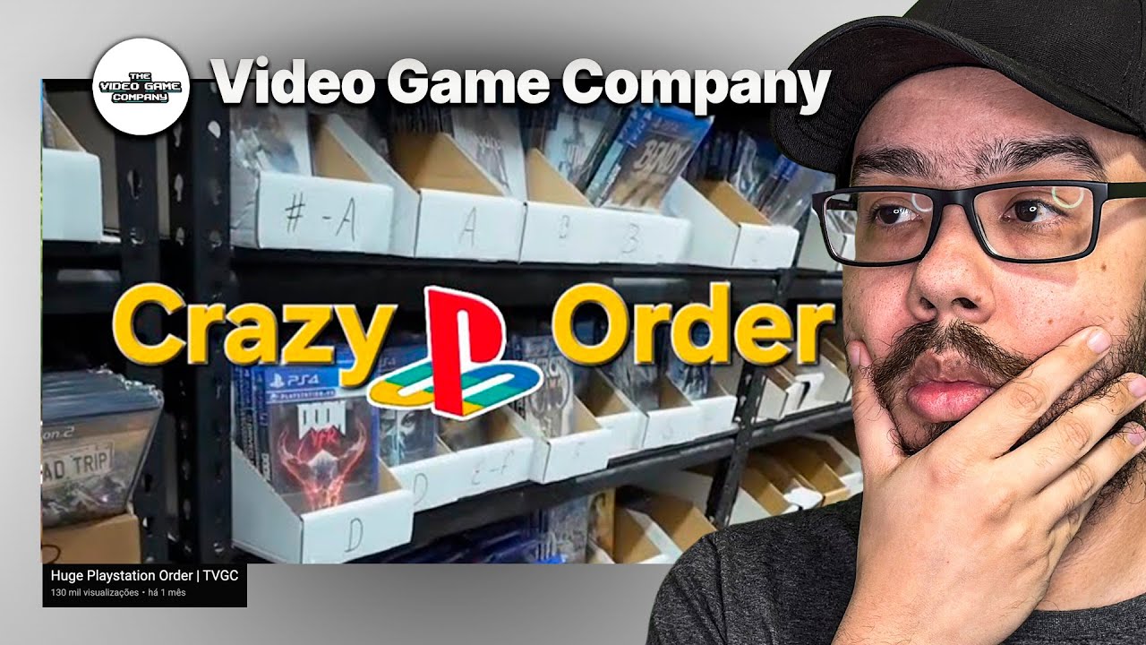 UM PEDIDO ENORME DE PLAYSTATION! - REACT THE VIDEO GAME COMPANY