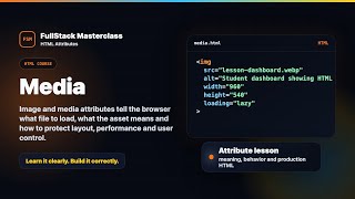 HTML Image and Media Attributes | FullStack Masterclass HTML Course
