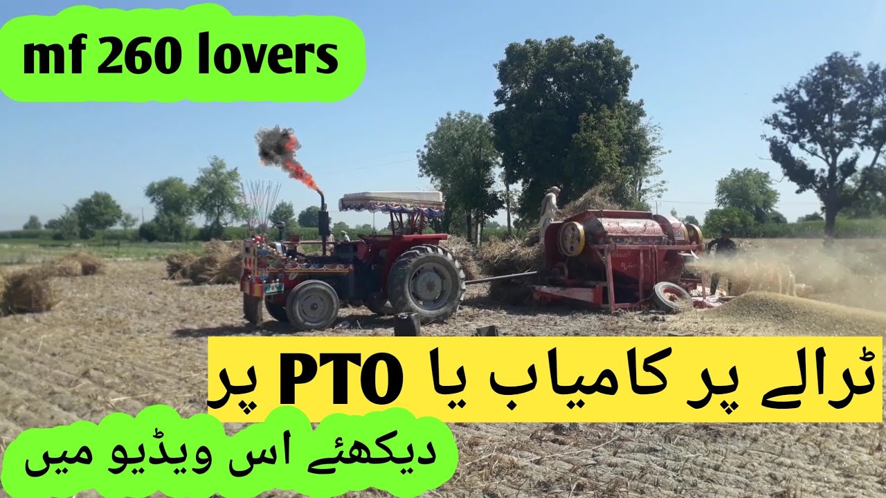 mf 260 performance on Thresher||mf 260 trolley pr kamyab ua pto pr🚜||chaudhary ali31