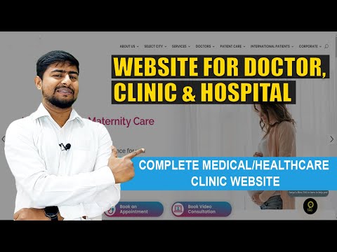 Website for Doctor, Clinic & Hospital | Complete Medical/Healthcare Clinic Website | Part HB1