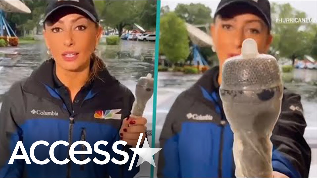 Hurricane Ian Reporter Uses Condom To Protect Microphone On Live TV