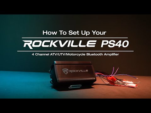 Rockville RXD-F30 Micro Car/ATV Amplifier 2400w Peak 4 Channel 4x150W/CEA Rated