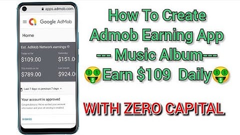 How To Create Admob Earning App Music Album #Admob Earnings $109 Daily As A Beginner 🤑🤑🤑