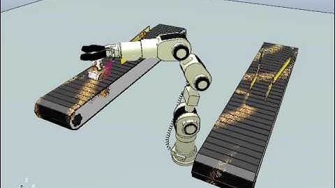 Robot Simulator: Simulation of a Pick-and-Place Katana Robot with Paint Nozzle in V-REP
