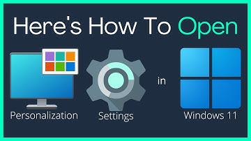 How To Open Personalization Settings In Windows 11
