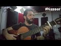 Mohamed nasser  bel bont el3areedh guitar        
