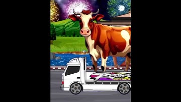Animasi Takbiran Keliling Paling meriah sapi kurban terbesar diangkut truk oleng #takbiran #animasi
