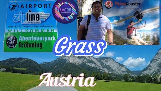 “Flying Over the Alps at 120 km/h! 🇦🇹  Austria’s Fastest Zipline! 😱 Zipline Stoderzinken