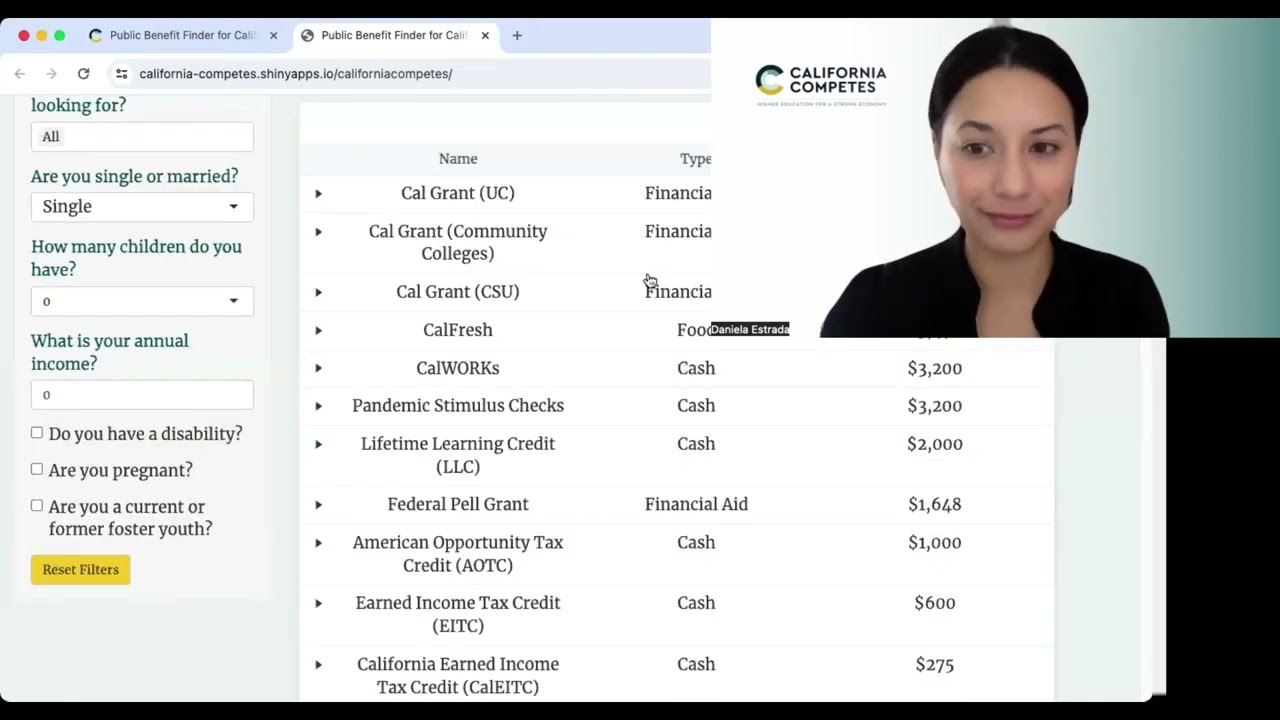 Public Benefit Finder Demo