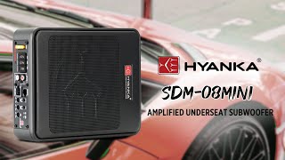 HYANKA SDM-08MINI 8' Amplified UnderSeat Subwoofer 100 Watt Rms