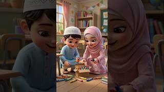 🤍 Always tell the truth. Allah loves those who tell the truth.#cartoon #islamiccartoon #kids #muslim