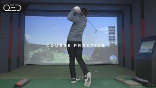 GOLF AND GREENS - QED Uneekor overhead Launch Monitor software modes of play