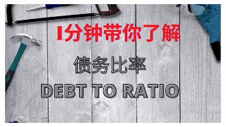 1分钟了解债务比率(Debt to ratio) @user-ql2bw6fi8v#shorts