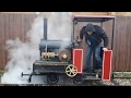 Паровоз на даче Narrow gauge steam Садовая узкоколейка V2.0
