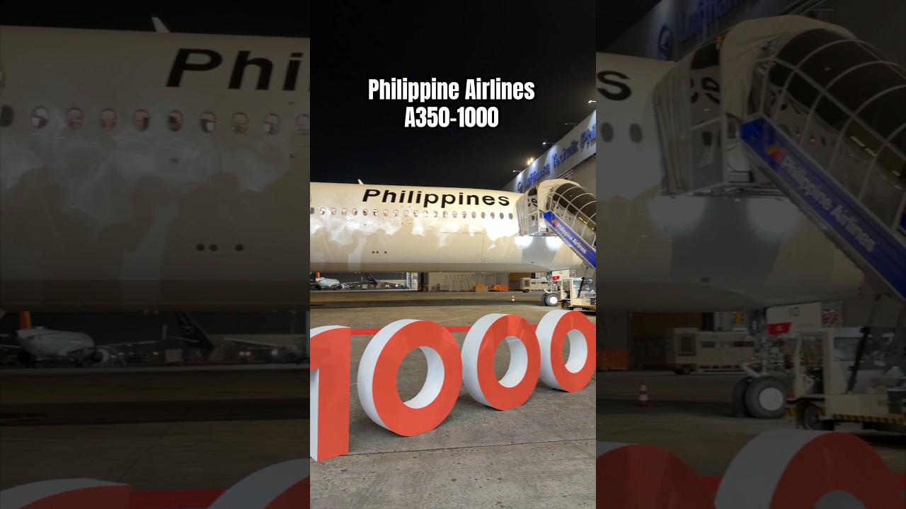 Philippine Airlines first Airbus A350-1000, unveiled by President Ferdinand Marcos Jr.