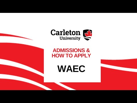 Admissions & How to Apply - WAEC