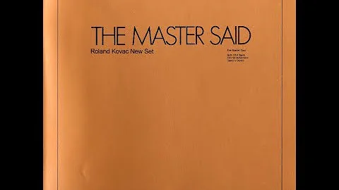 Roland Kovac New Set,  The Master Said 1971 (vinyl...