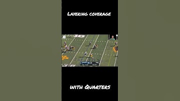 Creating layers in coverage with Quarters. #ArtofX #football #shorts