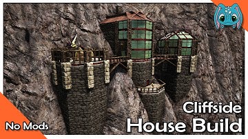 ARK: Building w/ Fizz :: Small Cliffside House Build!! (NO Build Mods)