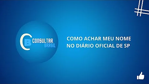 Como faço para ver meu nome no Diário Oficial SP?