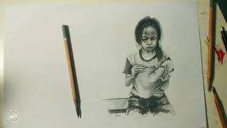 cara menggambar dengan pensil grafit|| drawing figure with graphite pencil