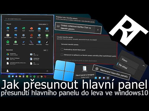 Windows 11 – Jak přesunout nabídku/lištu start (hlavní panel) – Jak nastavit hlavní panel (tutoriál)