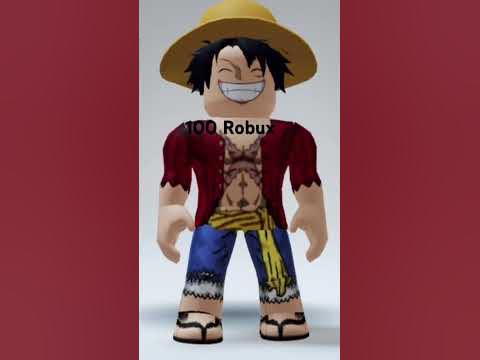 How to make a Luffy avatar Roblox one piece - YouTube