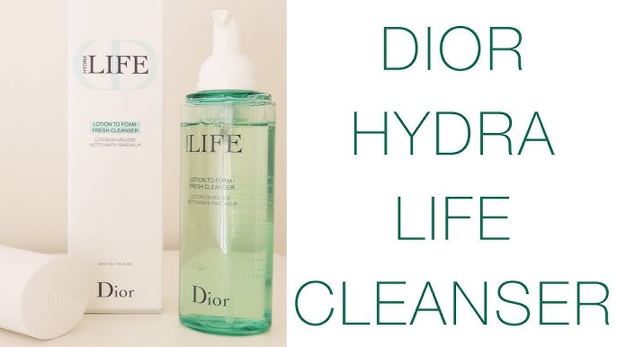 DIOR CLEANSER HYDRA LIFE | DIOR HYDRA LOTION FOAM FRESH CLEANSER review - YouTube