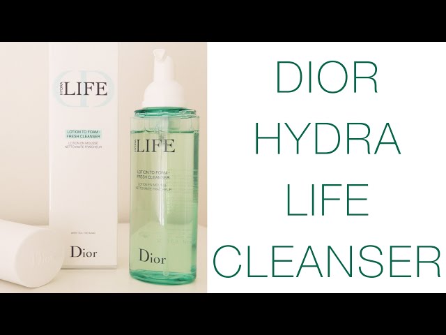 DIOR CLEANSER HYDRA LIFE | DIOR HYDRA LOTION FOAM FRESH CLEANSER review - YouTube