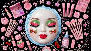 Watermelon Wants to Be a Princess Today 👑🍓 ASMR Makeup | No Talking