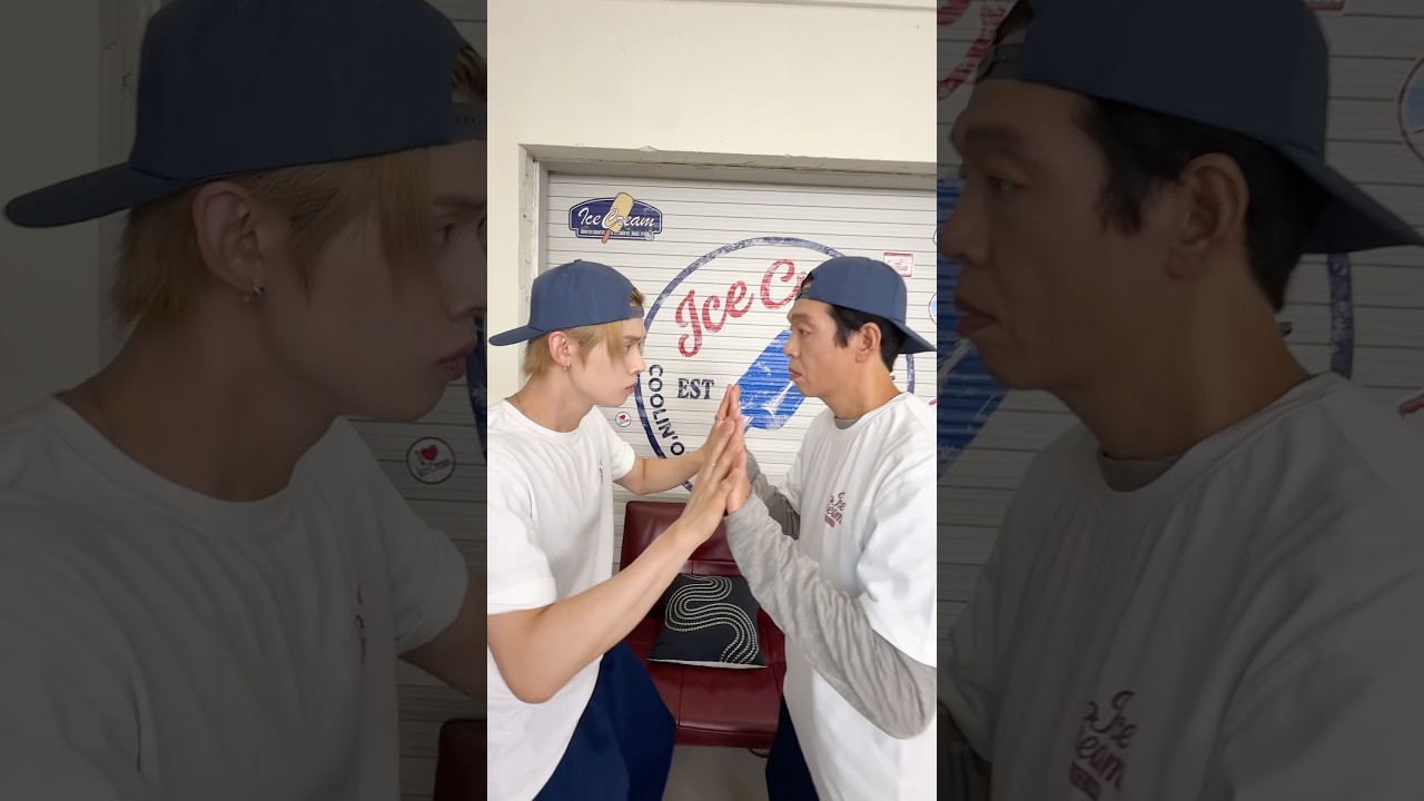 Coolin' off 🪞👬 w #박지환 SBN #IceCream #YEONJUN #YEONJUN_IceCream #TXT #ParkJiHwan