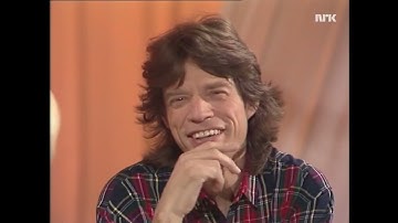 Mick Jagger interviewed on Norwegian TV, October 1987