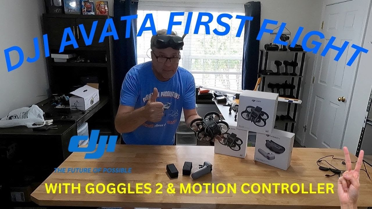 DJI Avata fpv drone first flight with goggles 2 and motion controller 2 ...