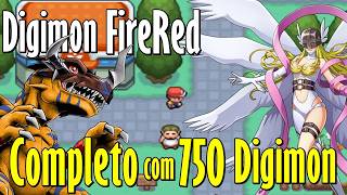 750 DIGIMON no Lugar dos POKÉMON! | Digimon Fire Red 2020