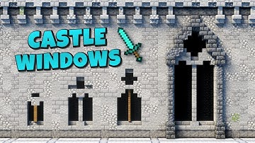 🛡️ Medieval Window Designs | Minecraft Tutorial for Castles, Towers, and Great Halls 🏰