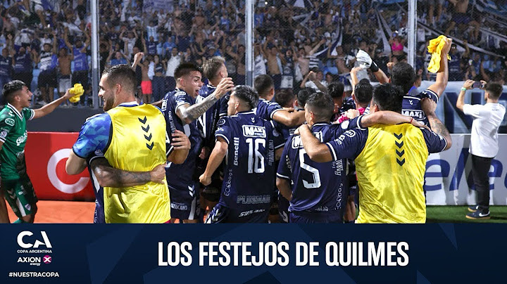 Los festejos de Quilmes por eliminar al último campeón
