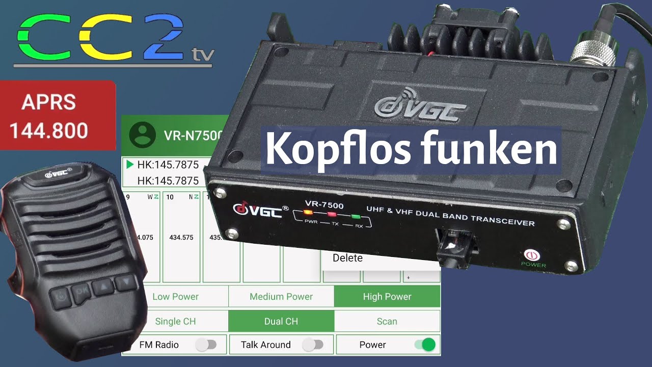 Dualband VHF/UHF-FM-Funkgerät (CC2tv Folge 303)
