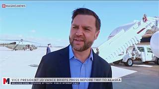 🇺🇸 Vice President JD Vance Talks to Reporters Before Trip to Alaska