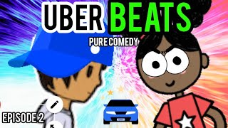 Rideshare Careers Cartoon Uber Eats Delivery Gone Wrong