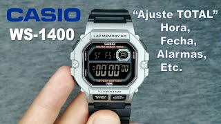 Cómo Configurar y Usar Todas las Funciones del Reloj CASIO WS-1400H | Tutorial