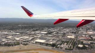 Southwest Flight WN 1681 (SJC-SNA) Takeoff from SJC (N965WN)