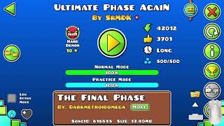[240Hz] Ultimate Phase Again 100% (Hard Demon) by Iimdk642iI | Geometry Dash