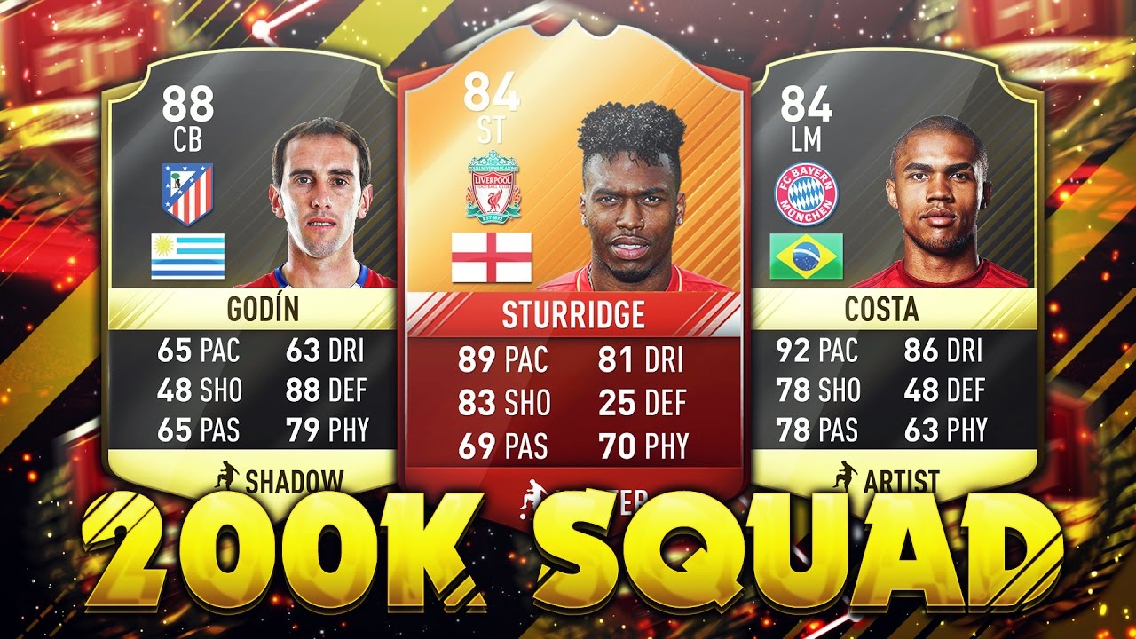 FIFA 17 200K SQUAD BUILDER - FUT CHAMPIONS SQUAD BUILDER feat. STURRIDGE, COSTA, SANCHES - DEUTSCH